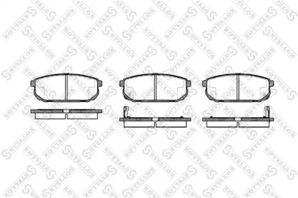 Комплект тормозных колодок STELLOX 1053 002L-SX